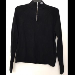 OBEY Black 1/4 Zipper Sweater